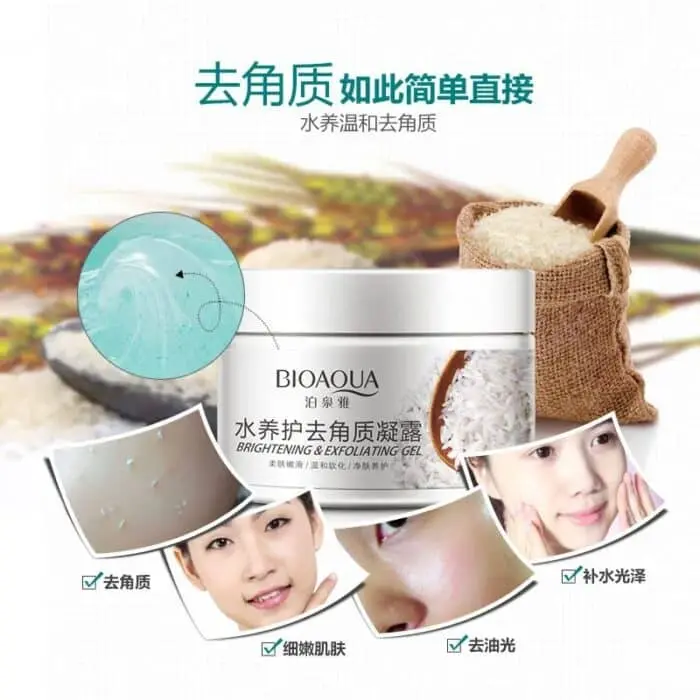 Bioaqua Brightening & Exfoliating Rice Gel Face Scrub 140ml 1.webp