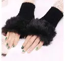 2 Pcs Blended Textured Fingerless Gloves 8.webp