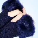 2 Pcs Blended Textured Fingerless Gloves 9.webp