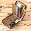 Men's Easy to Carry Zip Closure PU Leather Wallet