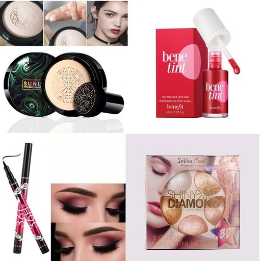 4 In 1 Makeup deal (Foundation, Eyeliner, Tint, and Highlighter)